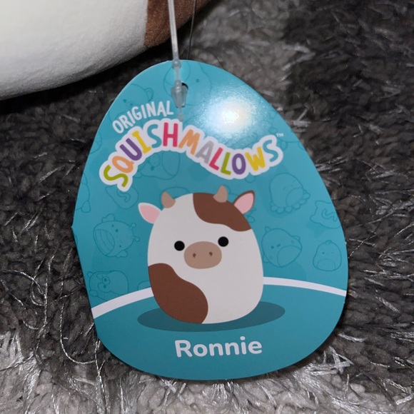 NWT Ronnie The Cow Squishmallow Brown & White - Picture 3 of 4